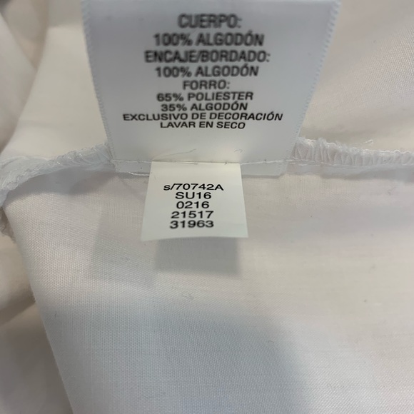 WHITE LACE EMBROIDERED DRESS. - Picture 5 of 8